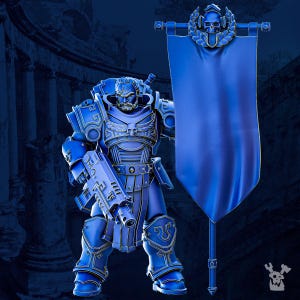 Legio Prima Victrix Bannerman | Sci-Fi | Wargaming | 28mm Scale