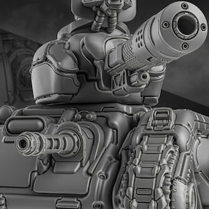 Steamguard Battle Tank | Sci-Fi | Wargaming | 28mm Scale