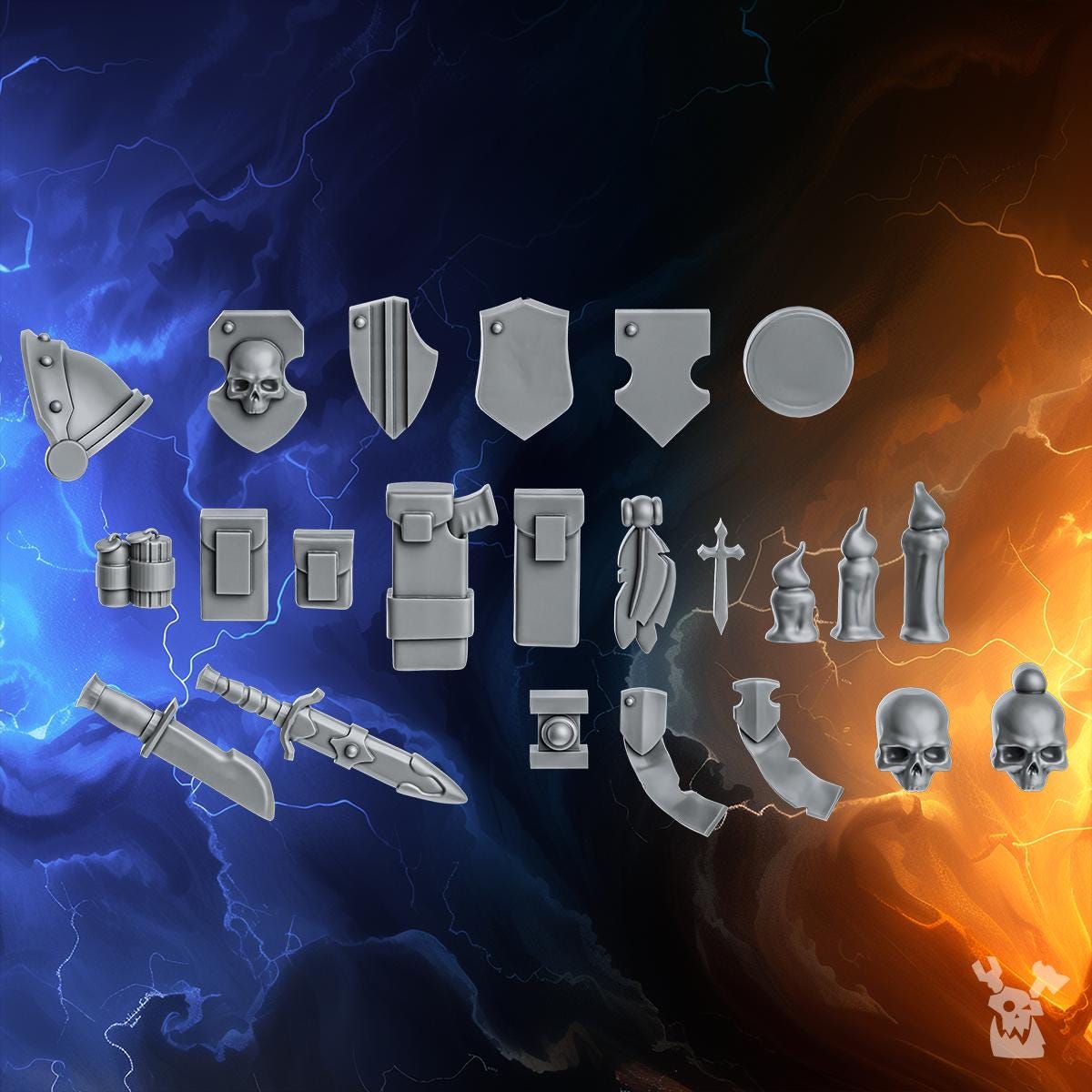 Kit D'amélioration OOP Pour Primaris Ultramarines - 5 Sceaux De Pureté Et Reliques Warhammer 40K