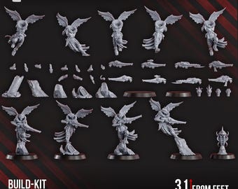 Spacelair Airborne Anchorites Build Kit | Sci-Fi | Wargaming | 28mm Scale