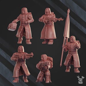 Frostborn Command Squad | Sci-Fi | Wargaming | 28mm Scale