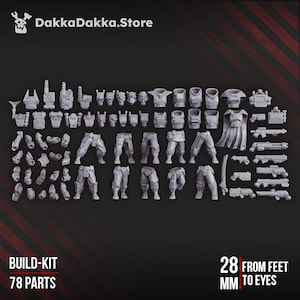 MSC Operations Team 2nd Division Build Kit | Sci-Fi | Wargaming | 28mm Scale