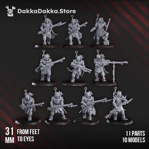 Satellitum Ranged Squad x10 | Sci-Fi | Wargaming | 28mm Scale