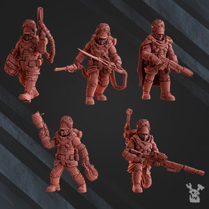 Steamguard Stormtroopers Squad Build-Kit | Sci-Fi | Wargaming | 28mm Scale