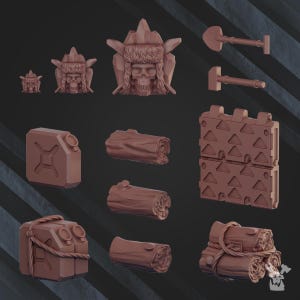 Frostborn Vehicle Bits | Sci-Fi | Wargaming | 28mm Scale
