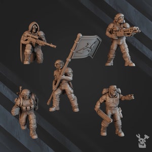 Green Hell Division Lead Detachment | Sci-Fi | Wargaming | 28mm Scale
