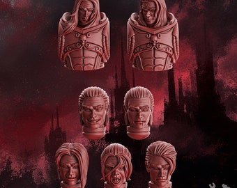 Crimson Wings Handsome Heads Set | Sci-Fi | Wargaming | 28mm Scale