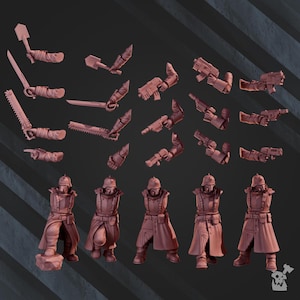 2nd Death Division Commander Assembly Kit | Sci-Fi | Wargaming | 28mm Scale