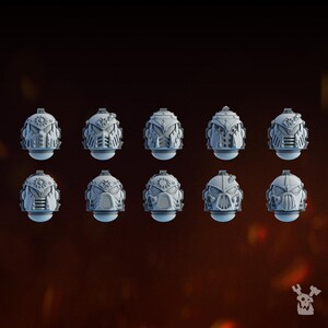 Carnage Reapers Heads Set x10 | Sci-Fi | Wargaming | 28mm Scale