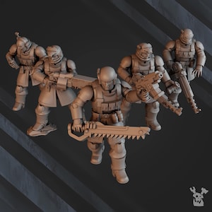 Phaethon Infantry Squad Build Kit | Sci-Fi | Wargaming | 28mm Scale