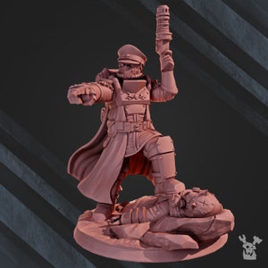 Dawnguard Commissar | Sci-Fi | Wargaming | 28mm Scale