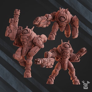 Cyber-Ghosts Squad x3 | Sci-Fi | Wargaming | 28mm Scale
