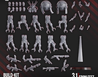 Aerobellum Purgators / Aerobellum Pursuers Build Kit | Sci-Fi | Wargaming | 28mm Scale