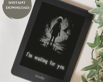 Scary Kindle Lock Screen | Screensaver Template, Halloween Pattern, Kindle Accessories, Horror Aesthetic, Creepy & Spooky Ebook Wallpaper