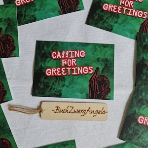Postkarte Cthulu Calling Grüße Karte