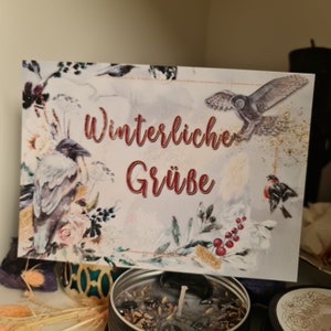 Postkarte Winterliche Grüße Karte