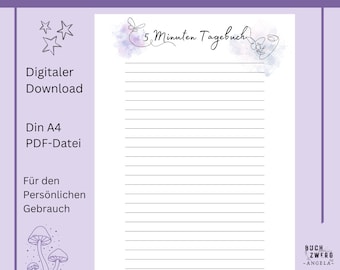 Diario de 5 minutos pdf descarga digital GoodNotes