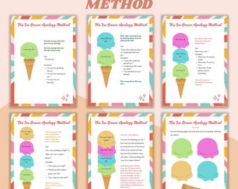 Ice Cream Apology Method Worksheet: Kids Communication Skills (PDF Download)