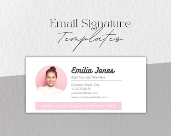 Editable Email Signature Templates for Canva Design (Digital File)