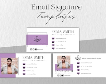 Email Signature for Marketing Experts (Canva Template)