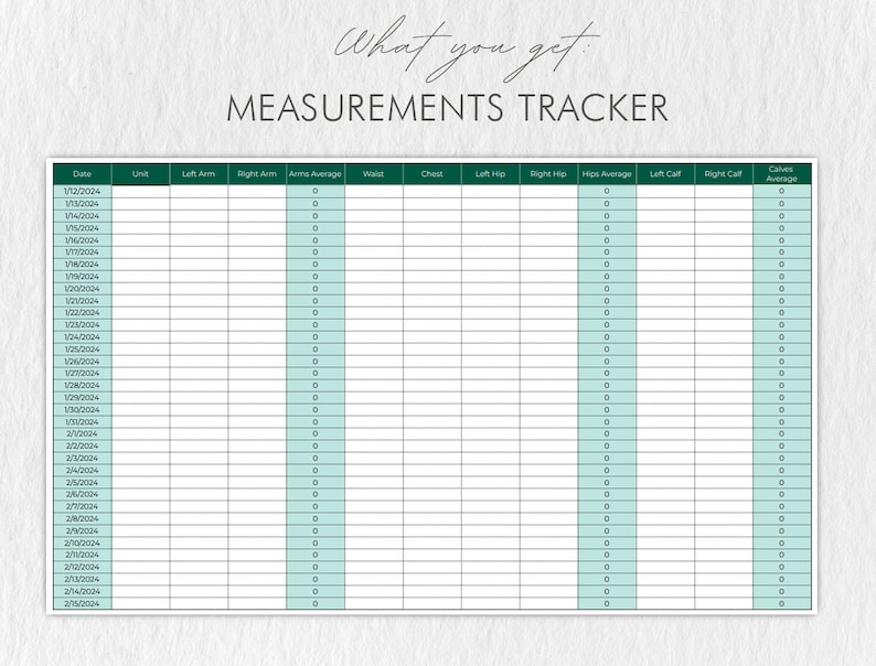 Fitness Google Sheets Template, Meal Planner Spreadsheet, Weight Loss