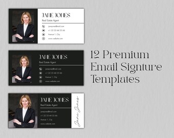 Premium Email Signature Templates Bundle | Gmail | Outlook | Digital Marketing | Editable Canva Email Marketing | Freelancer, Consultant