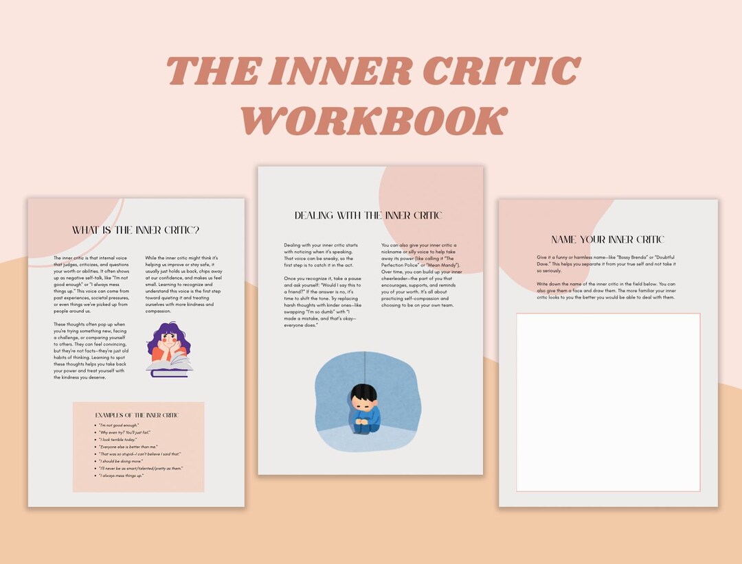 Inner Critic Worksheet.pdf Inner Critic Worksheet: Self-esteem & Self-healing for Teens (PDF ...