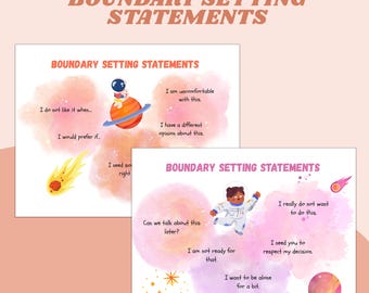 Boundary Setting Worksheet for Kids & Teens: Healthy Communication (PDF Download)