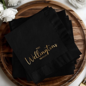Aangepaste folieservetten, aangepaste bruiloftservetten, aangepaste trouwdatumservetten, elegante bruiloftservetten, servetten bruiloftdecor, bruiloftdecorservetten