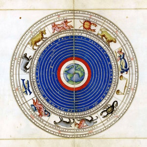 1500s Sternzeichen Horoskop Historische Astrologie Karte Digital Download