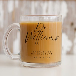 PhD-Abschlussgeschenk, Abschluss-Doktoranden-Grad Geschenk, PhD-Becher, Doktorbecher, personalisierte Abschlussbecher, Doktorat-Becher, PhD-Becher