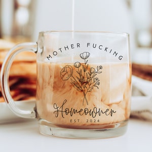 Mother Effin Homeowner, Housewarming Gift, Closing Gifts, First Home Gift, New Home Gift, Homeowner Gifts, First Home Mug, New Home Mug