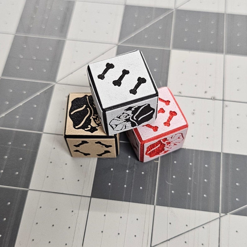 Pug Dice Board Game Accessories 3D Printed PLA Etsy