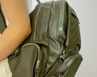 Multi-purpose backpack shoulder bag clutch bag black bag mother bag maternity bag men's bag large bag