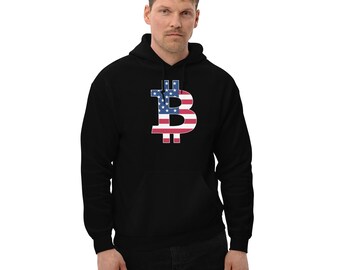 Bitcoin USA Hoodie: Patriotic Crypto Sweatshirt for HODLers