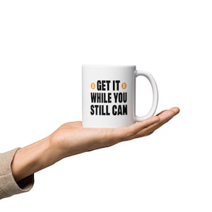 Bitcoin Coffee Mug: Funny Crypto HODL Gift for BTC Traders