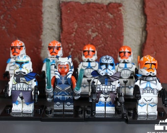 332nd Company Clone Trooper Squad Inspired Custom Minifigures - Space Wars Phase 2 Clones Army