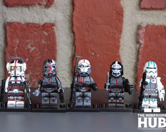 The Bad Batch Squad Inspired Custom Minifigures - Space Wars Phase 2 Clones Army
