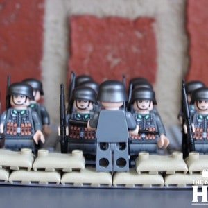 Von der Bundeswehr inspirierte Minifiguren WWII Militär Squad Bild 2