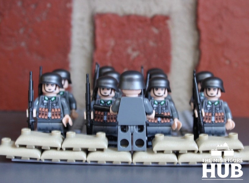 Von der Bundeswehr inspirierte Minifiguren WWII Militär Squad Bild 2