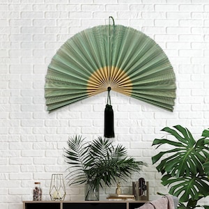 Handmade Bamboo Wall Fan, Boho Bamboo Fan Headboard Decor, Bedroom Living Room Summer Decor, Giant Bamboo Fan, Gift for Her/Daughter image 13