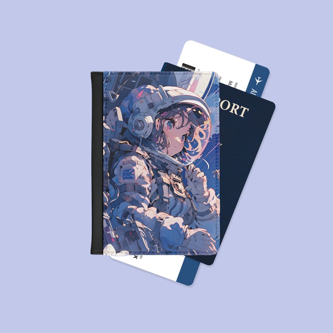 Astronaut Passport Holder Anime Passport Cover Travel Accessories