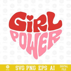 Disegno Girl Power SVG PNG EPS / Cricut Clipart Cutfile Stampa Vettore