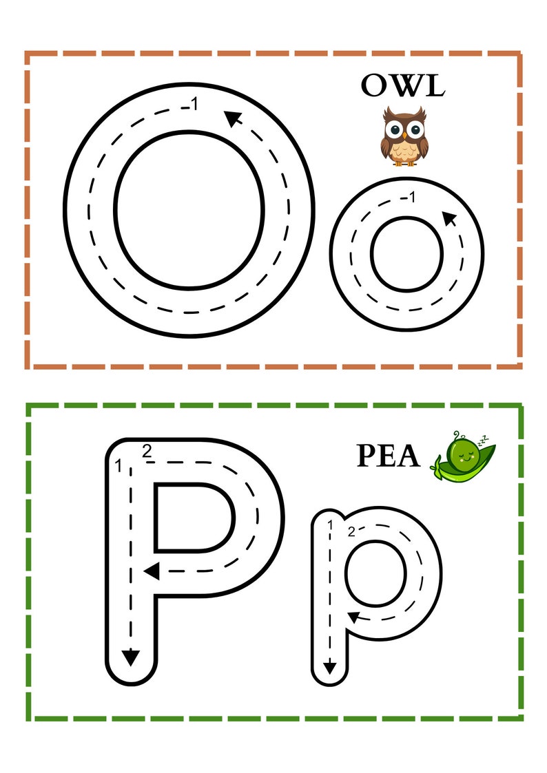 Upper and Lowercase Letters Trace, Preschool Letters, Kindergarten