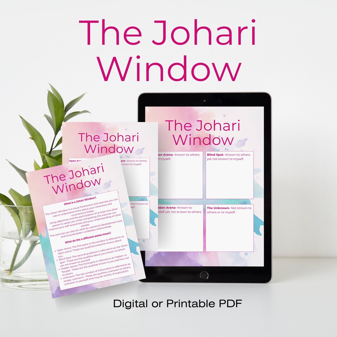 Johari Window digital Printable PDF - Etsy