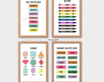AFRIKAANSE PLAKKATE | Digital download | Ready to Print | Klaskamer | Speelkamer | Flashcards | AFRIKAANS