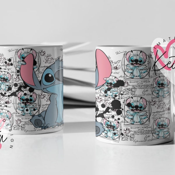 Personnage de dessin animé, point, téléchargement de tasse de 11 oz, conception numérique, best-seller par sublimation, tasse png thumbnail