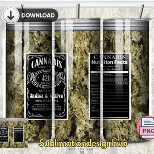 Informations sur les feuilles arc-en-ciel de Cannabis Marijuana Nutrition | Gobelet fin 20 oz | Motifs de sublimation de mauvaises herbes | Cannabis |Téléchargements numériques | png,