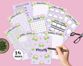 March Journal Bundle Printable Premade Journal Pages March Planner February Agenda 2025 Journal bundle Colored Journal MR1