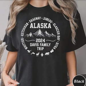 Viaggio in famiglia in Alaska personalizzato 2024 in formato SVG, Crociera personalizzata in Alaska in formato PNG, Vacanza in famiglia in formato SVG, Regalo per un viaggio avventuroso in Alaska, Viaggio di gruppo in formato SVG